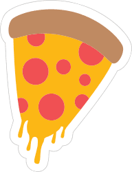 A single slice of pizza